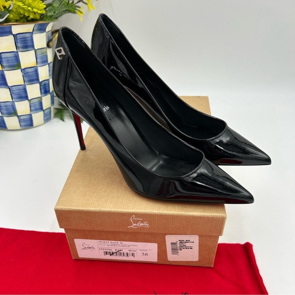 Christian Louboutin Black Patent Leather Heels